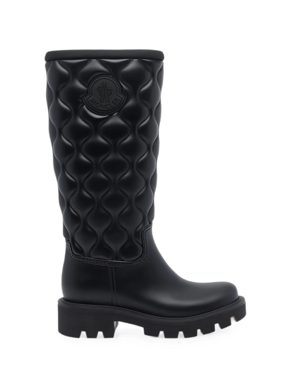 Moncler Kickstream high rain boots Zwart