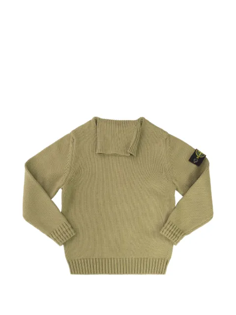 Stone Island Junior suéter con distintivo Compass