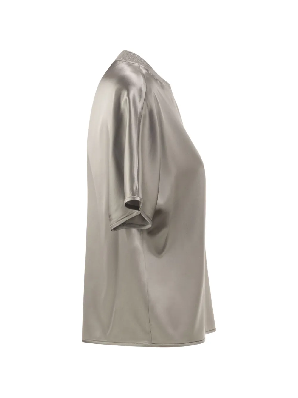 Peserico Lurex T-shirt Grijs