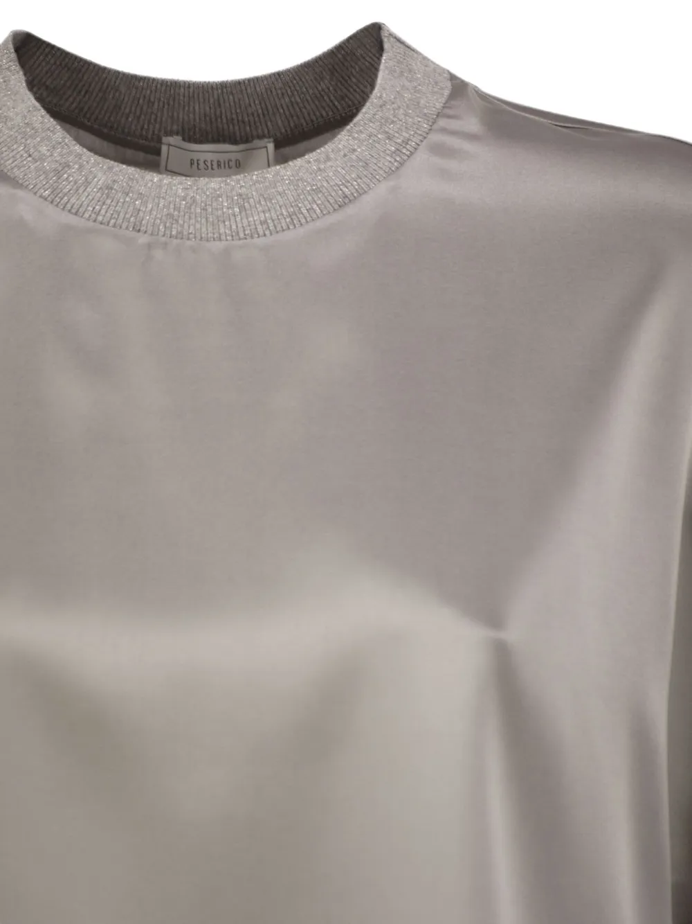 Peserico Lurex T-shirt Grijs