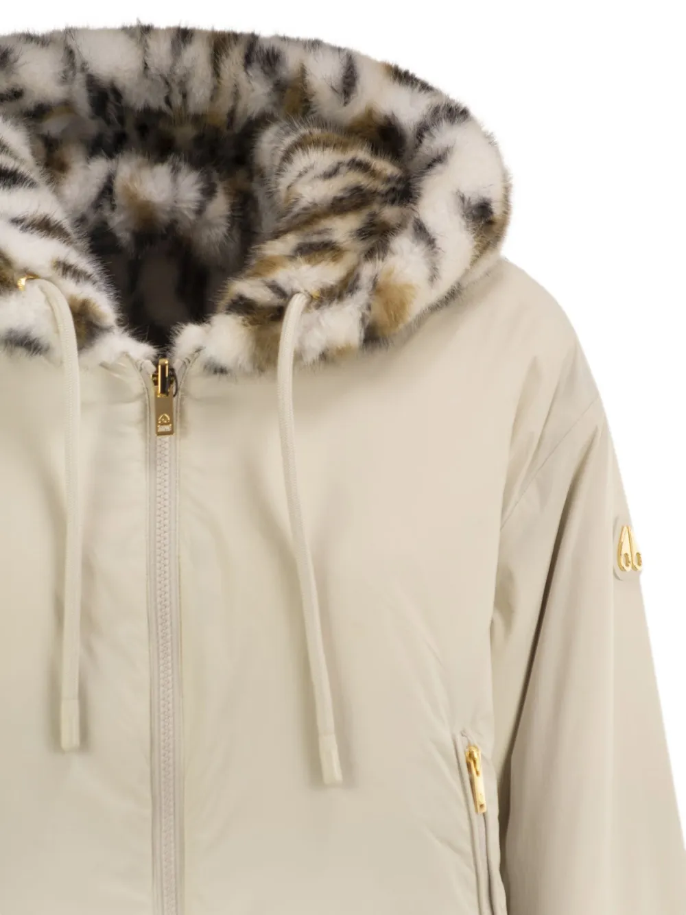 Moose Knuckles Eaton Bunny omkeerbaar jack met capuchon Beige