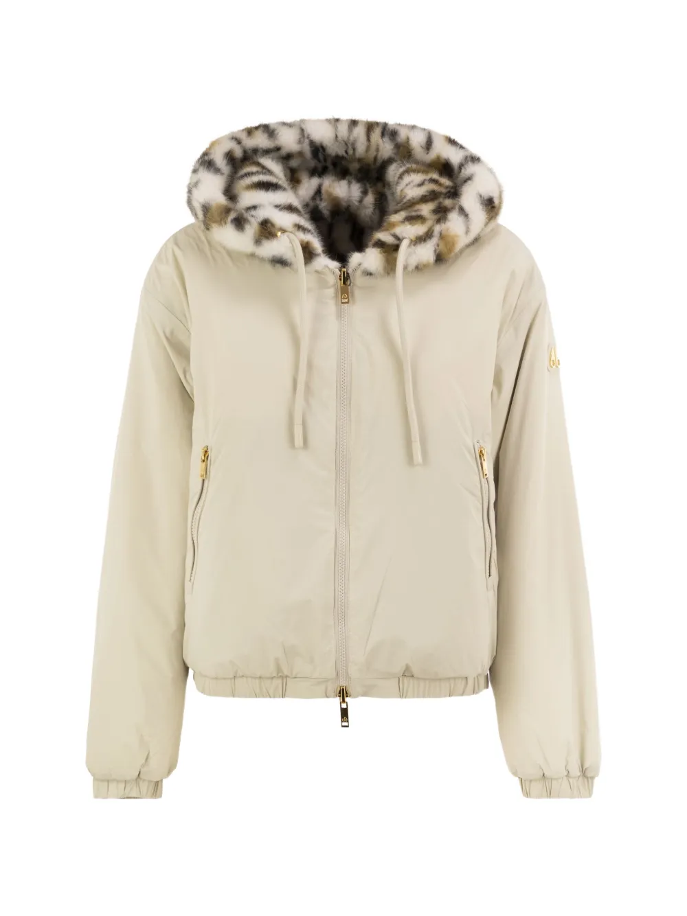 Moose Knuckles Eaton Bunny reversible hooded jacket - Nude