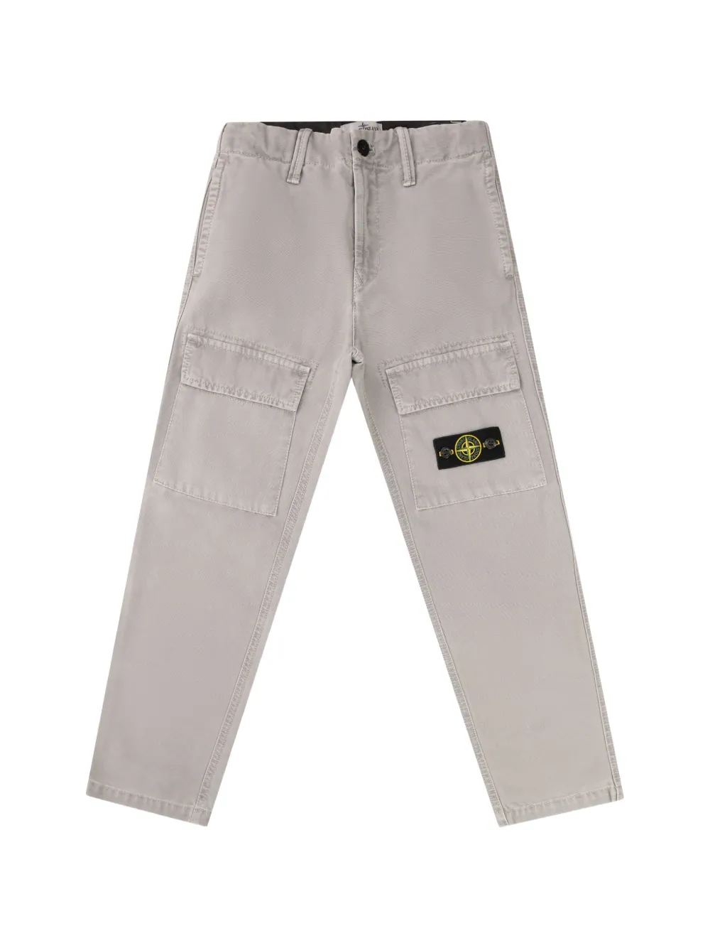 Stone Island Junior badge cargo pants - Grigio