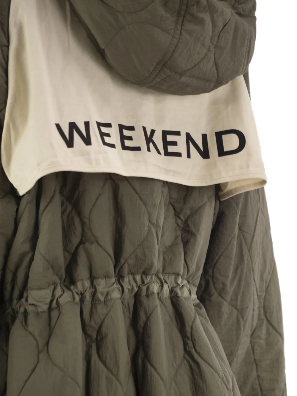 Weekend Max Mara Dalcamo omkeerbare gewatteerde parka met capuchon Groen