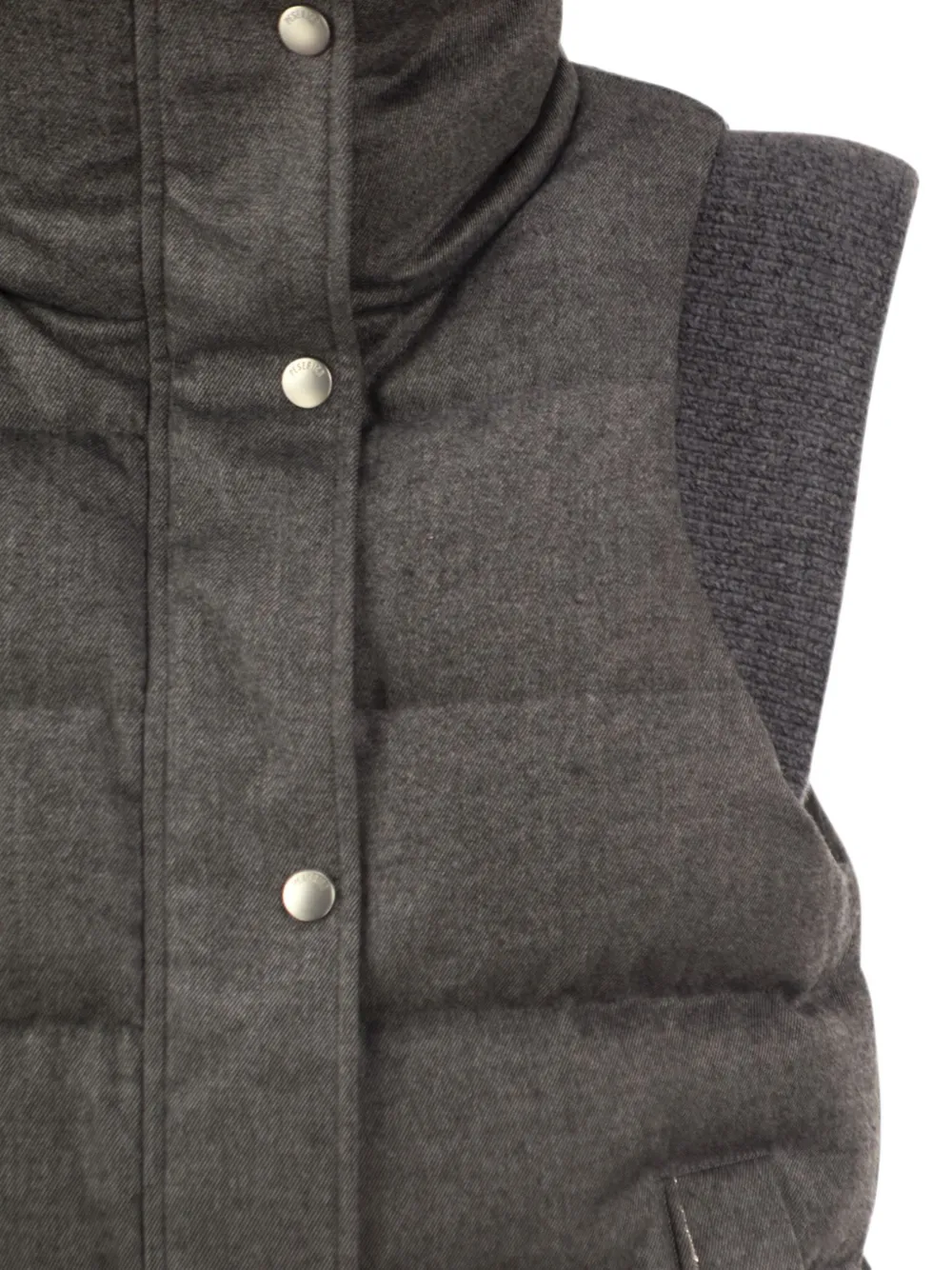 Peserico Bodywarmer met hoge hals Grijs