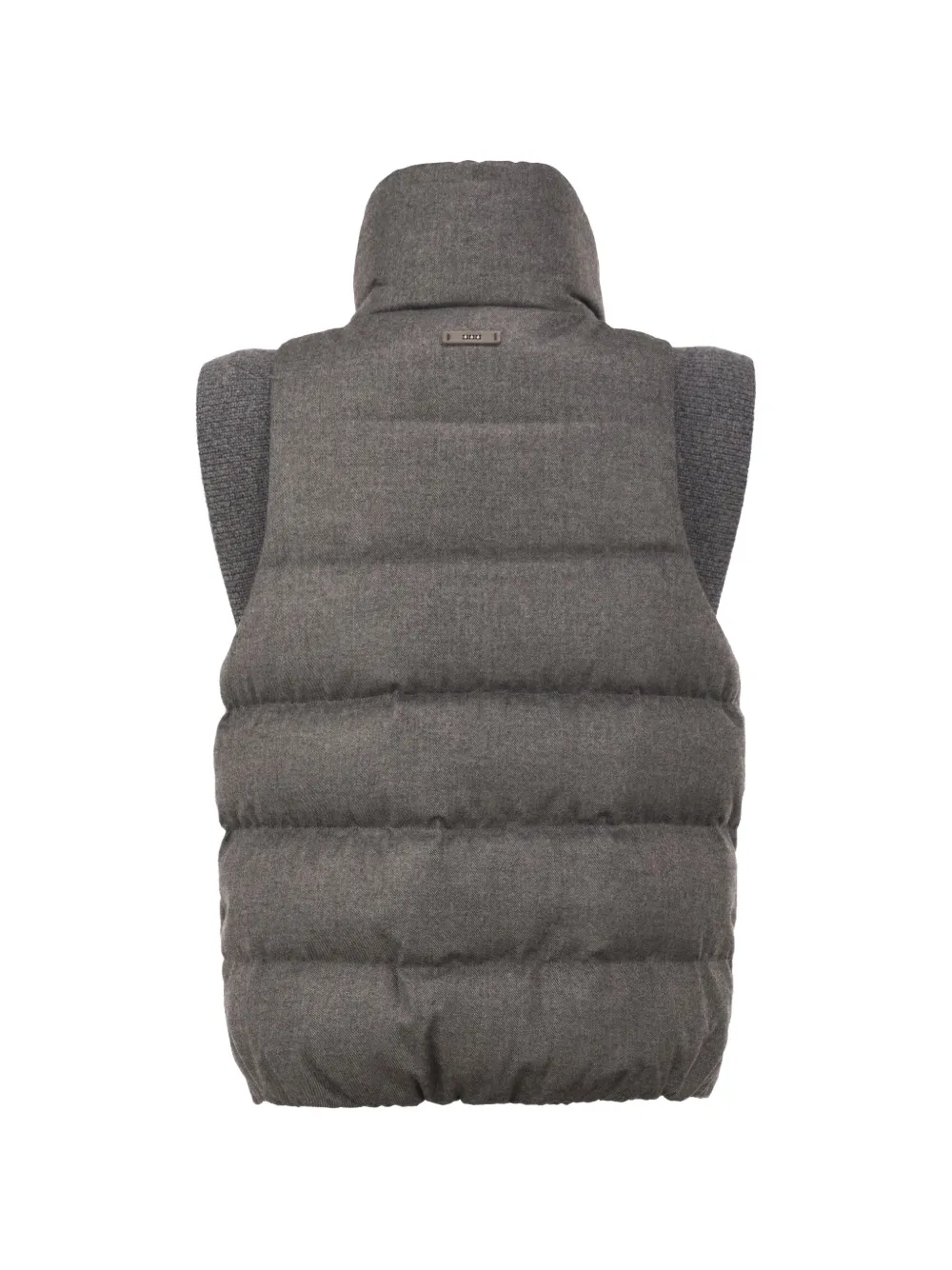 Peserico Bodywarmer met hoge hals Grijs