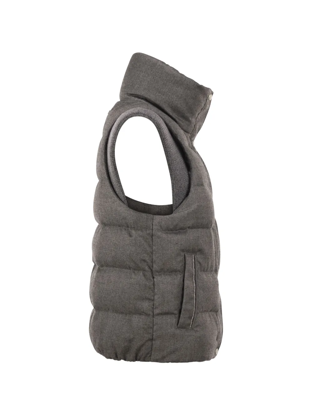 Peserico Bodywarmer met hoge hals Grijs