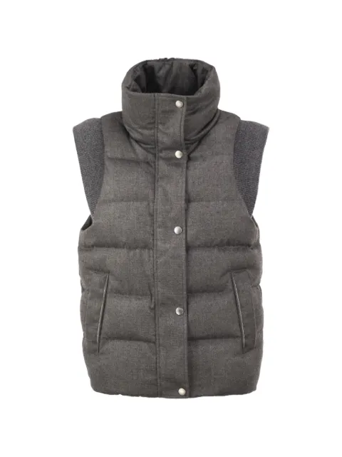 Peserico padded high-neck gilet