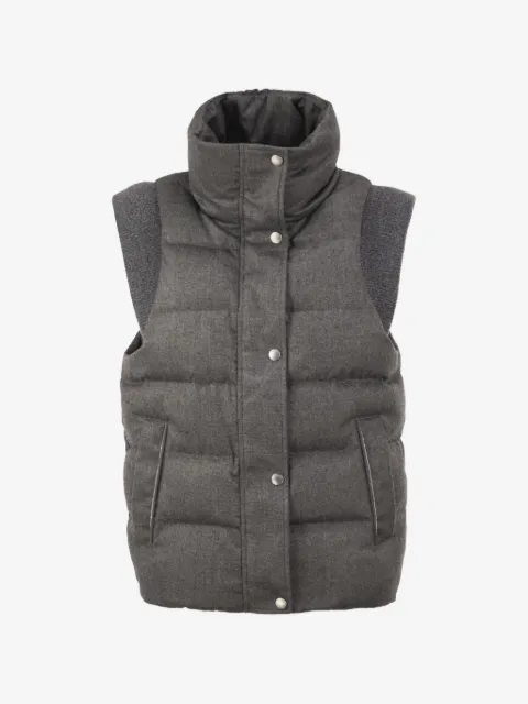 Peserico padded high-neck gilet