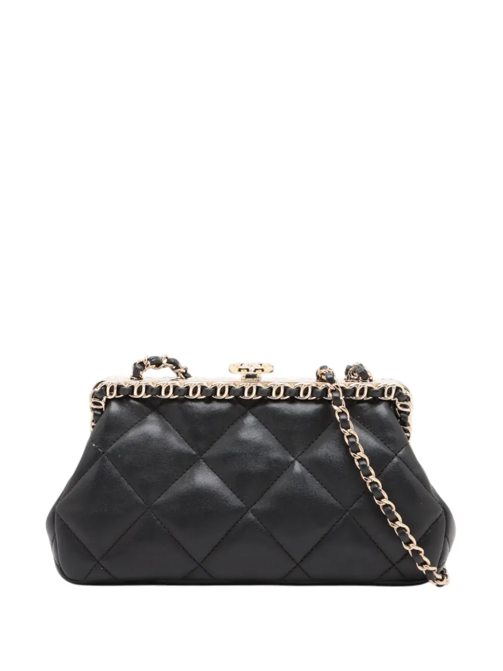 CHANEL Pre-Owned 2021-2026 CC Quilted Lambskin Frame Chain Bag crossbody bag - Schwarz