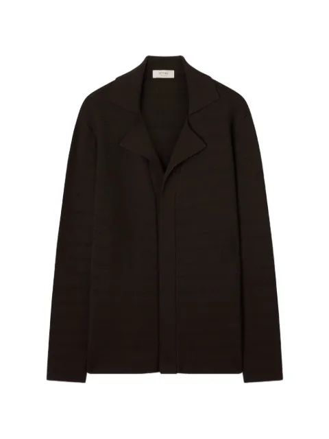 RETORI structured-knit interlock-stitch cardigan