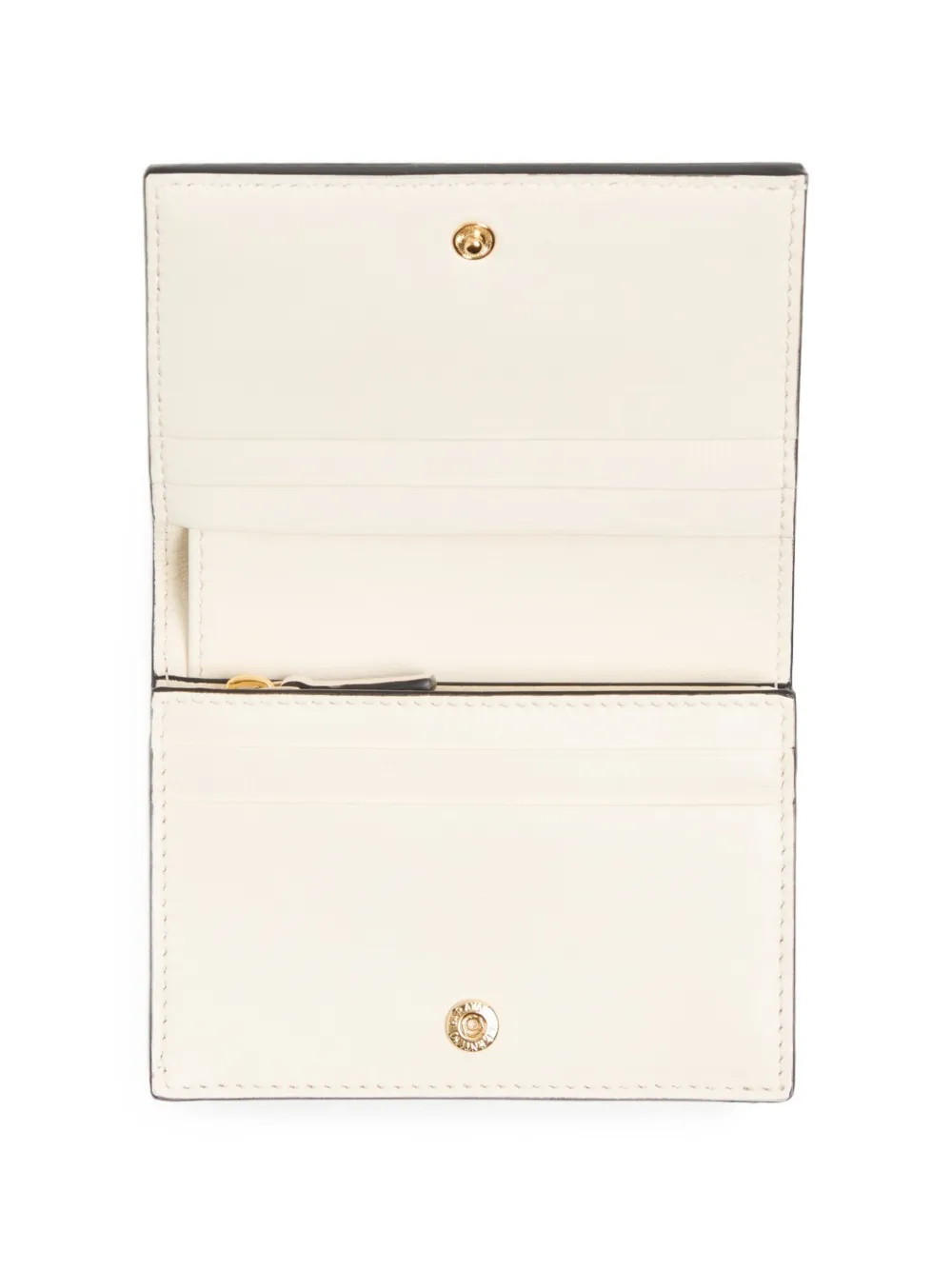 Valentino Garavani VLogo-plaque wallet Beige