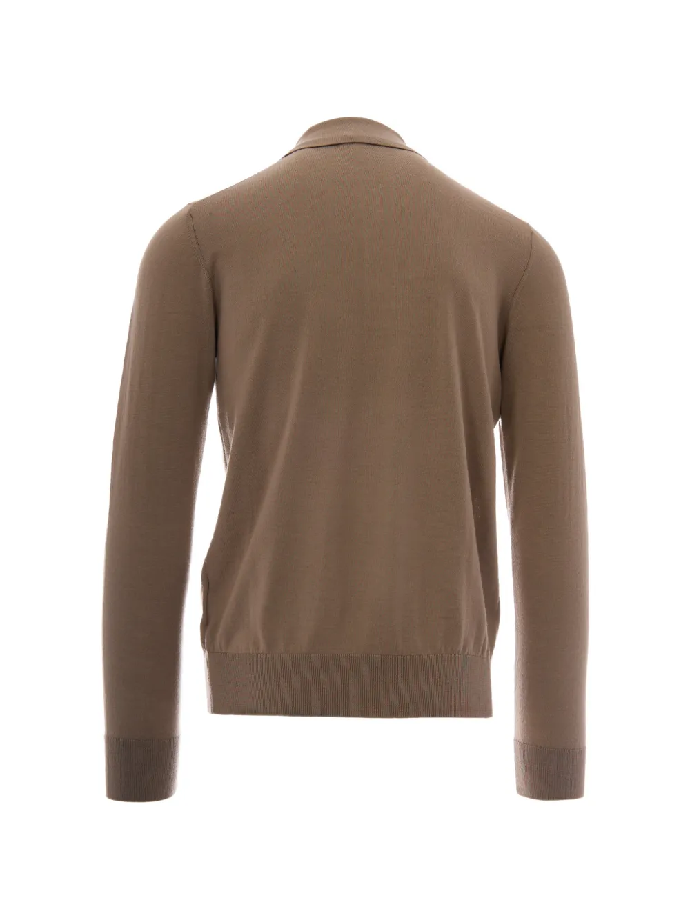 Paolo Pecora Poloshirt met lange mouwen Bruin