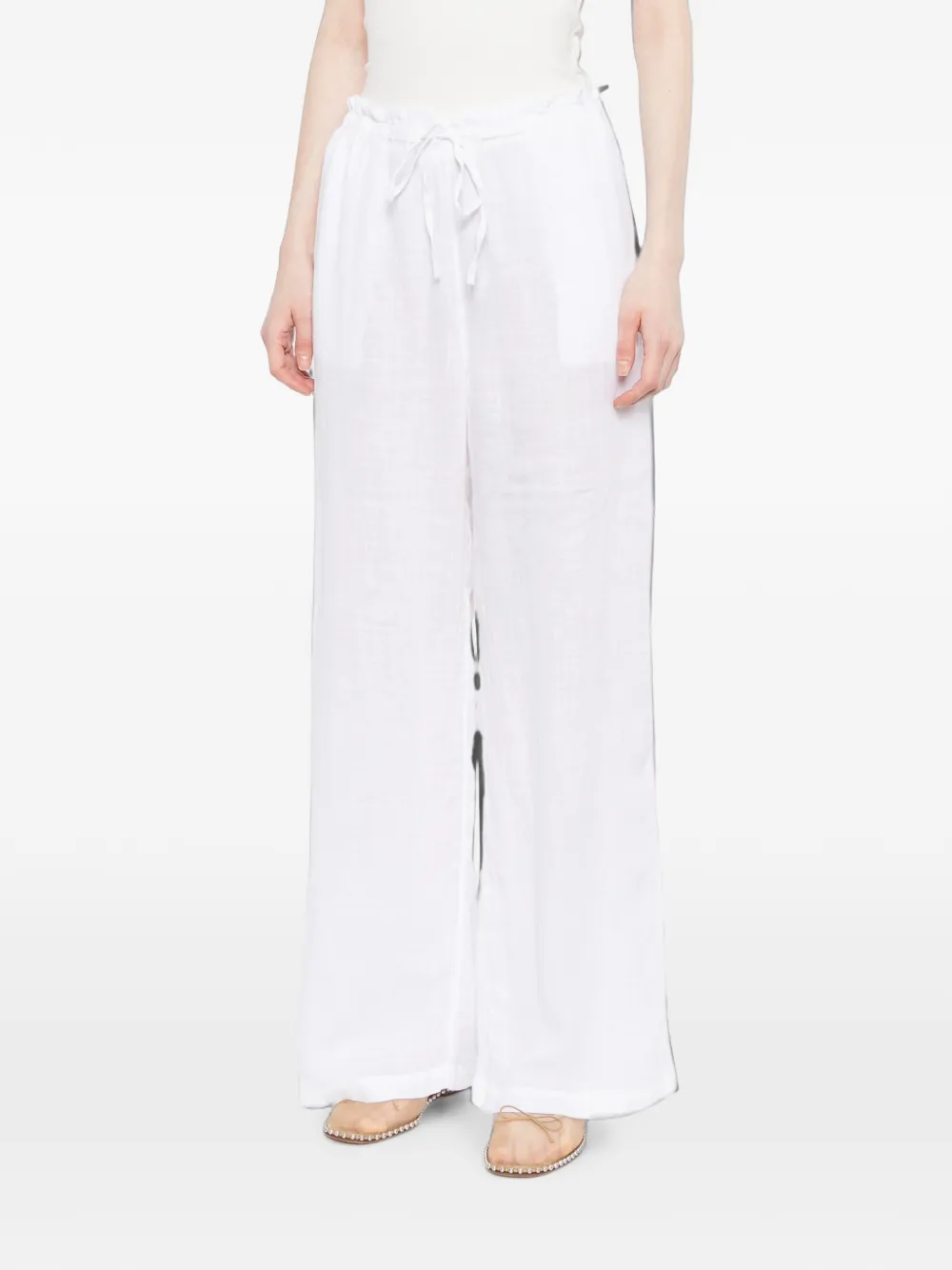 James Perse Linnen broek Wit