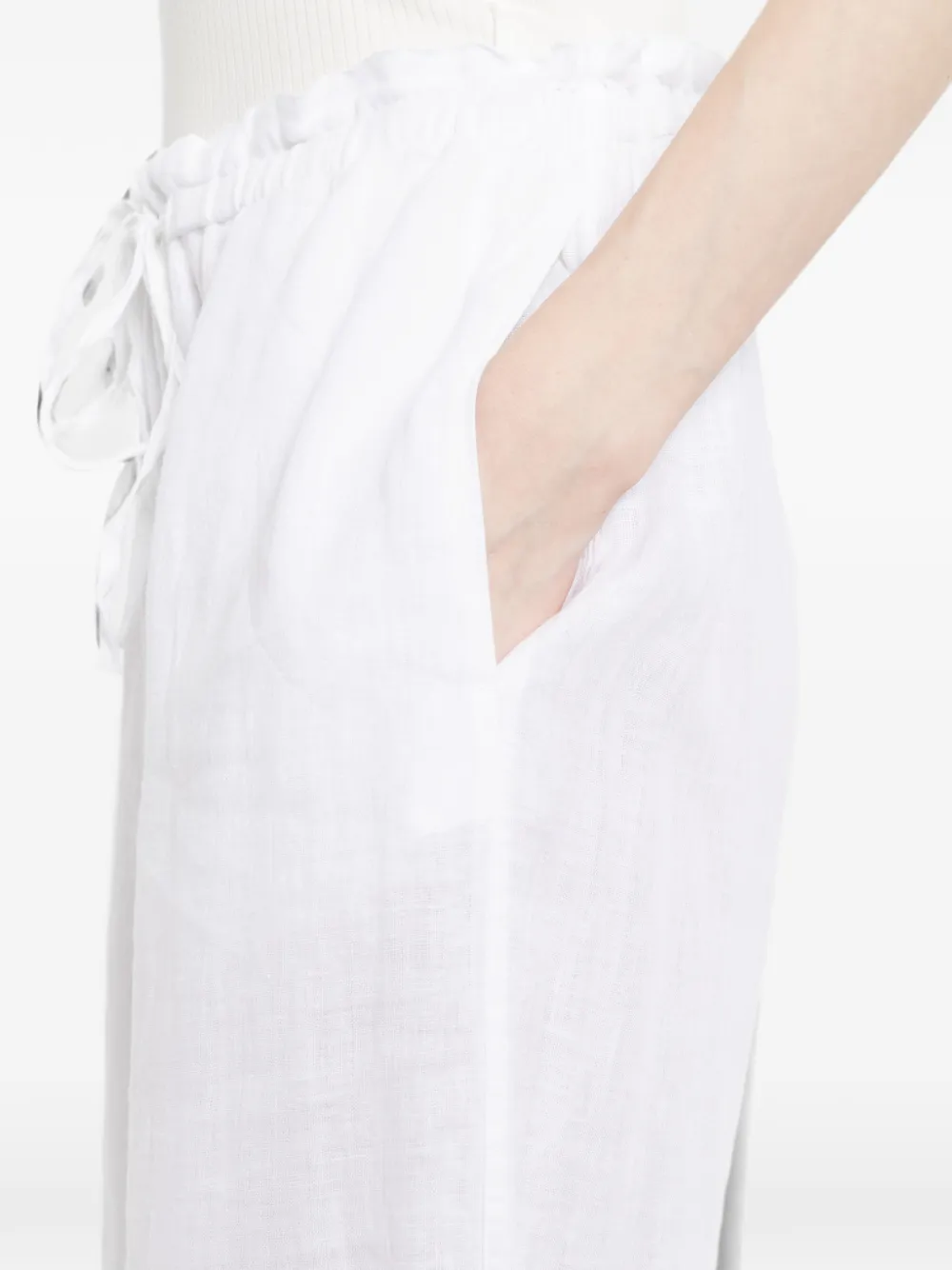 James Perse Linnen broek Wit