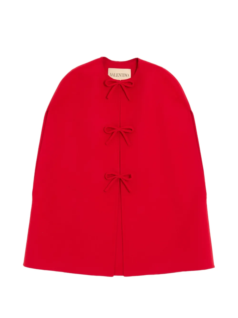 Valentino Garavani Cape mit Schleifendetail - Rot