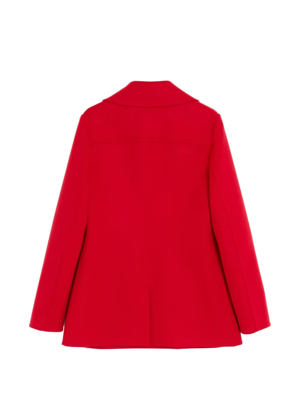 Valentino Garavani Compact Drap double-breasted peacoat Rood