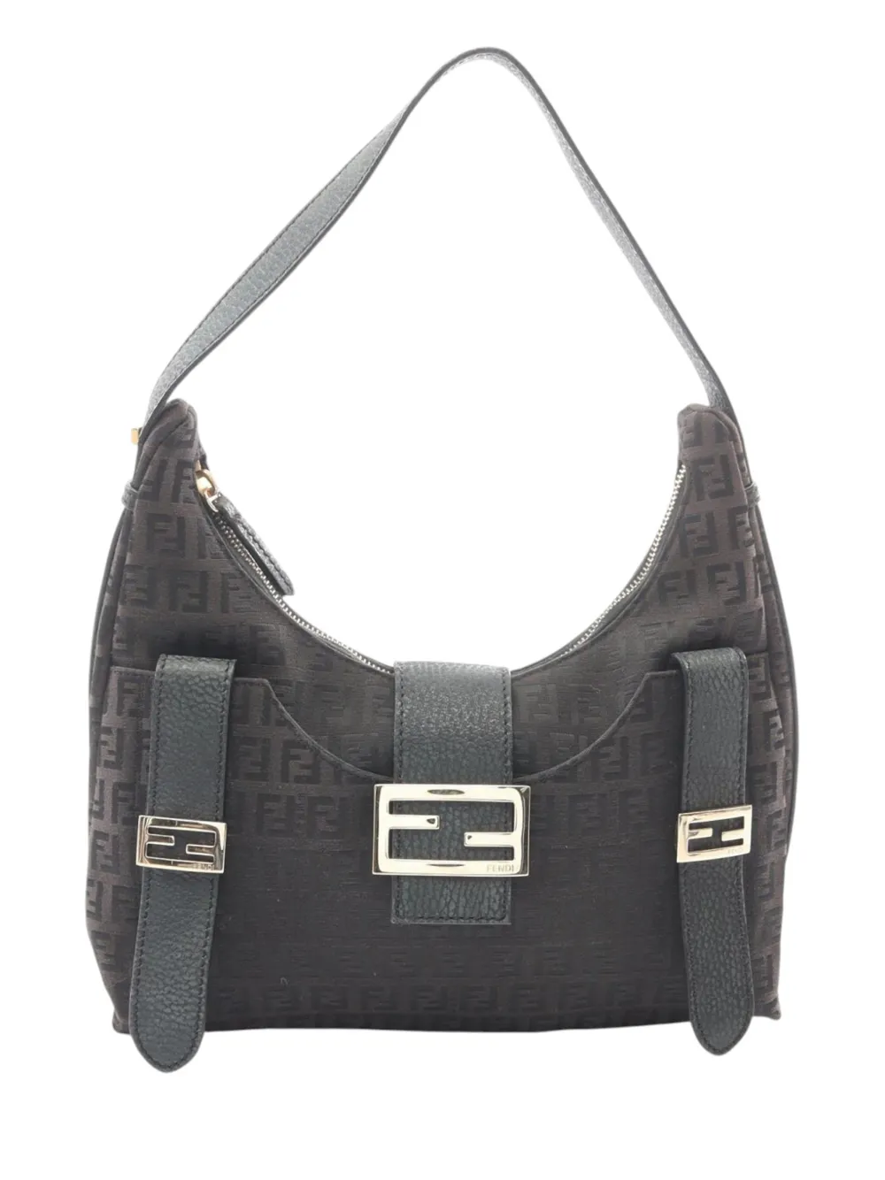 Fendi Pre-Owned 2000-2010 Zucchino Canvas shoulder bag - Brown