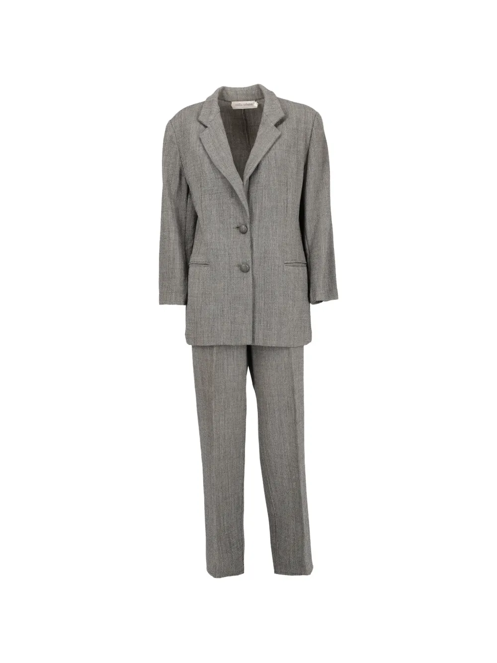Mila Schon Vintage notched-lapel trouser suit - Grigio