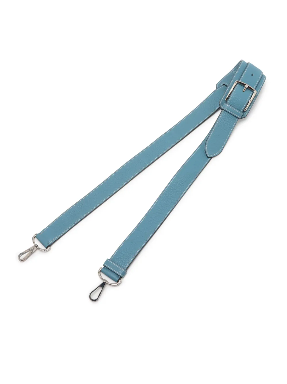 Hermès Pre-owned 2009 Clemence Jypsiere 34 Crossbody Bag in Blue, view 2