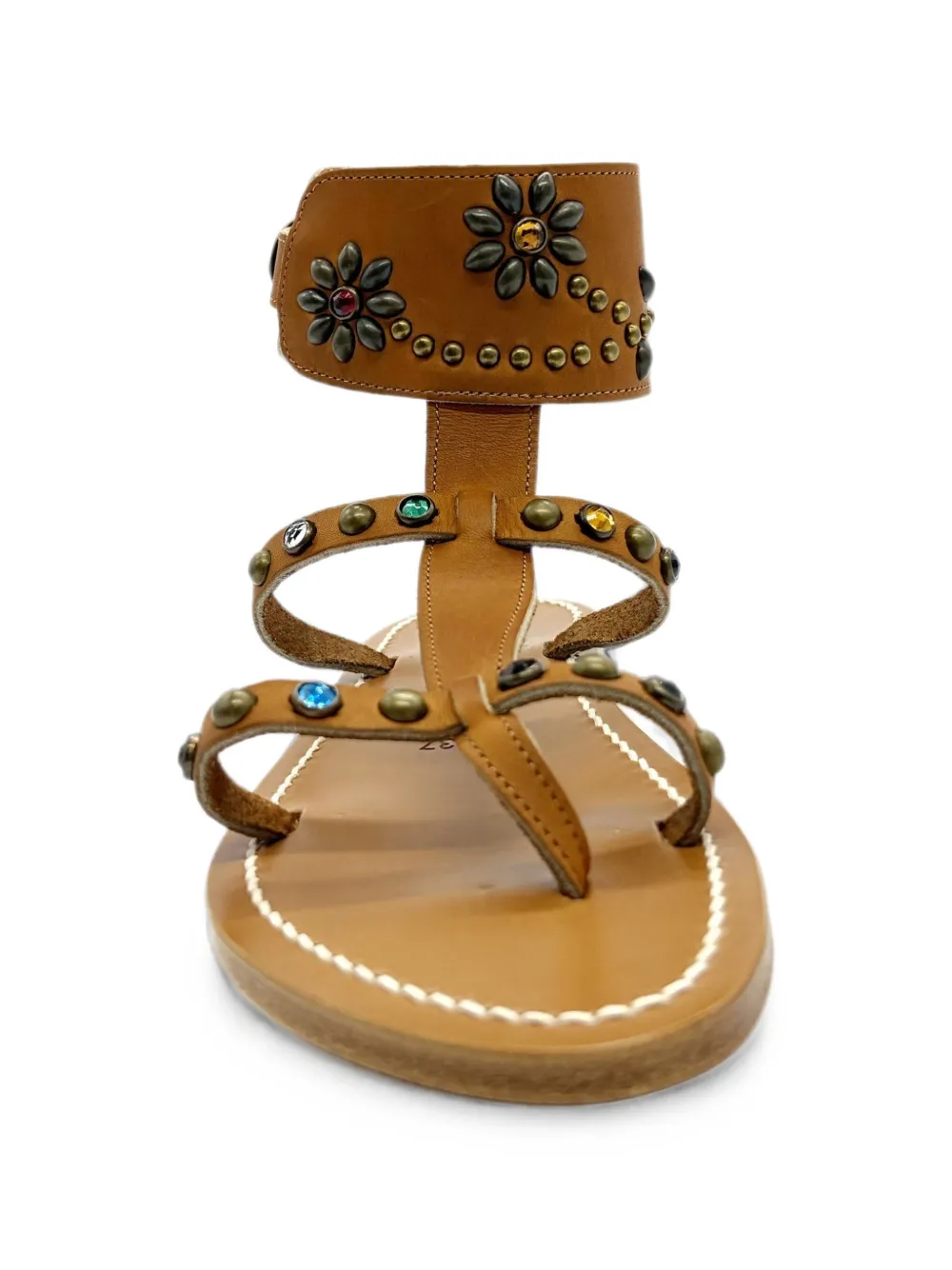 Htc Los Angeles x Kjacques Caravelle studded sandals Bruin