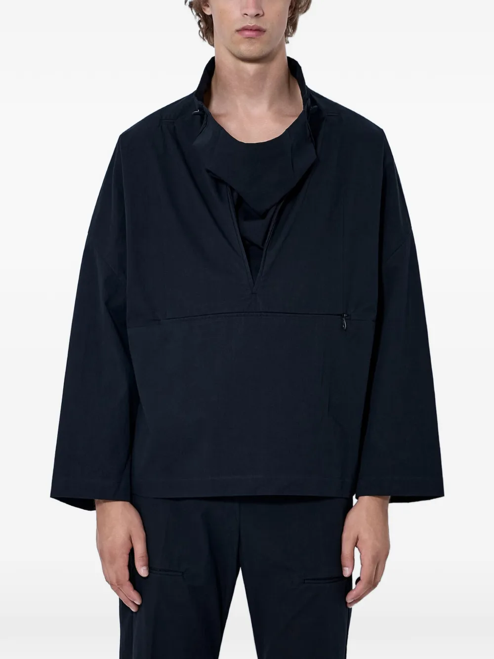 Kiko Kostadinov high-neck concealed-zip jacket - Schwarz