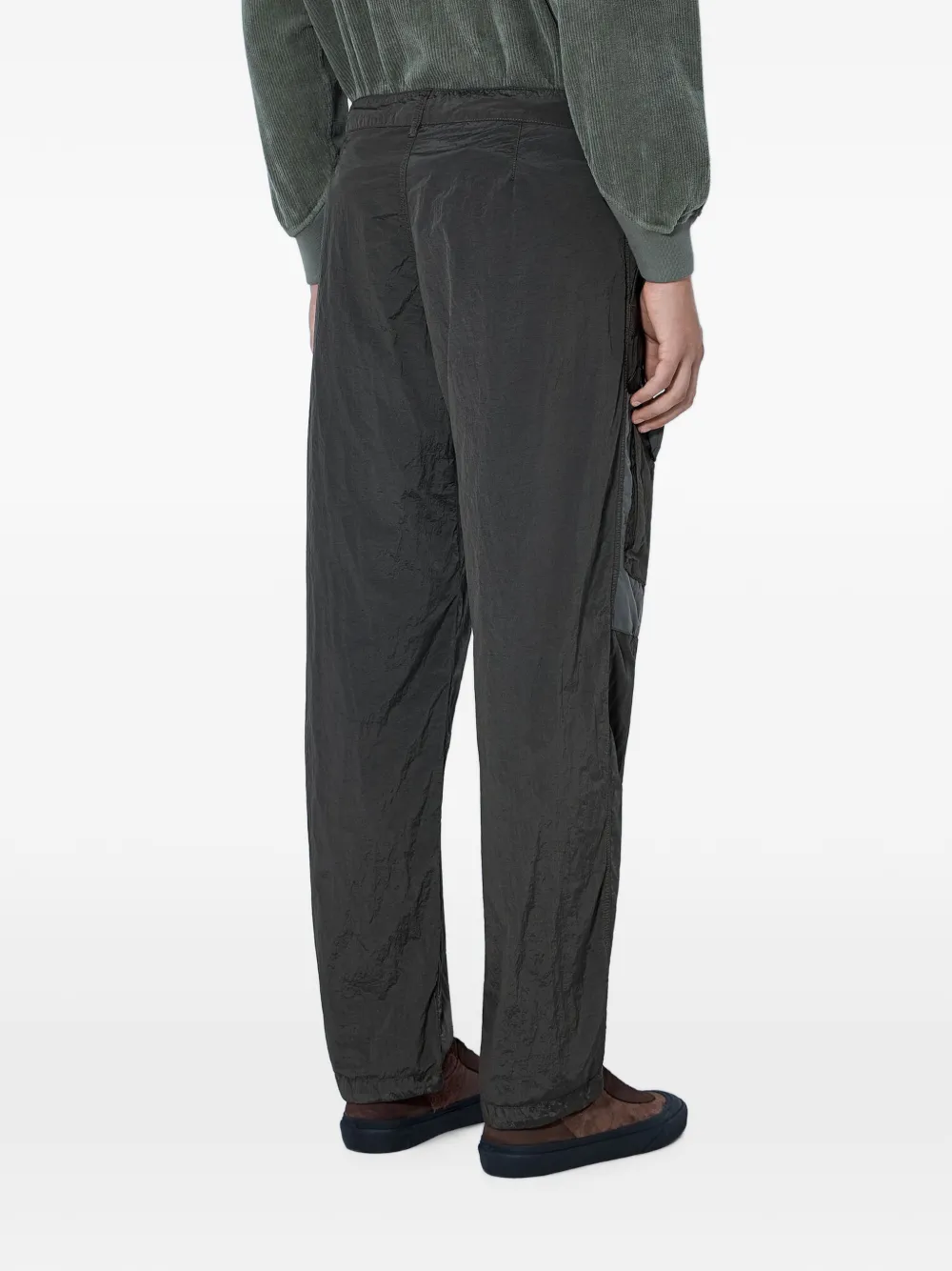 Stone Island 3100010 econyl metalen nylon cargo broek Groen