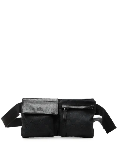 Gucci Pre-Owned 2000-2015 GG Canvas Double Pocket belt bag