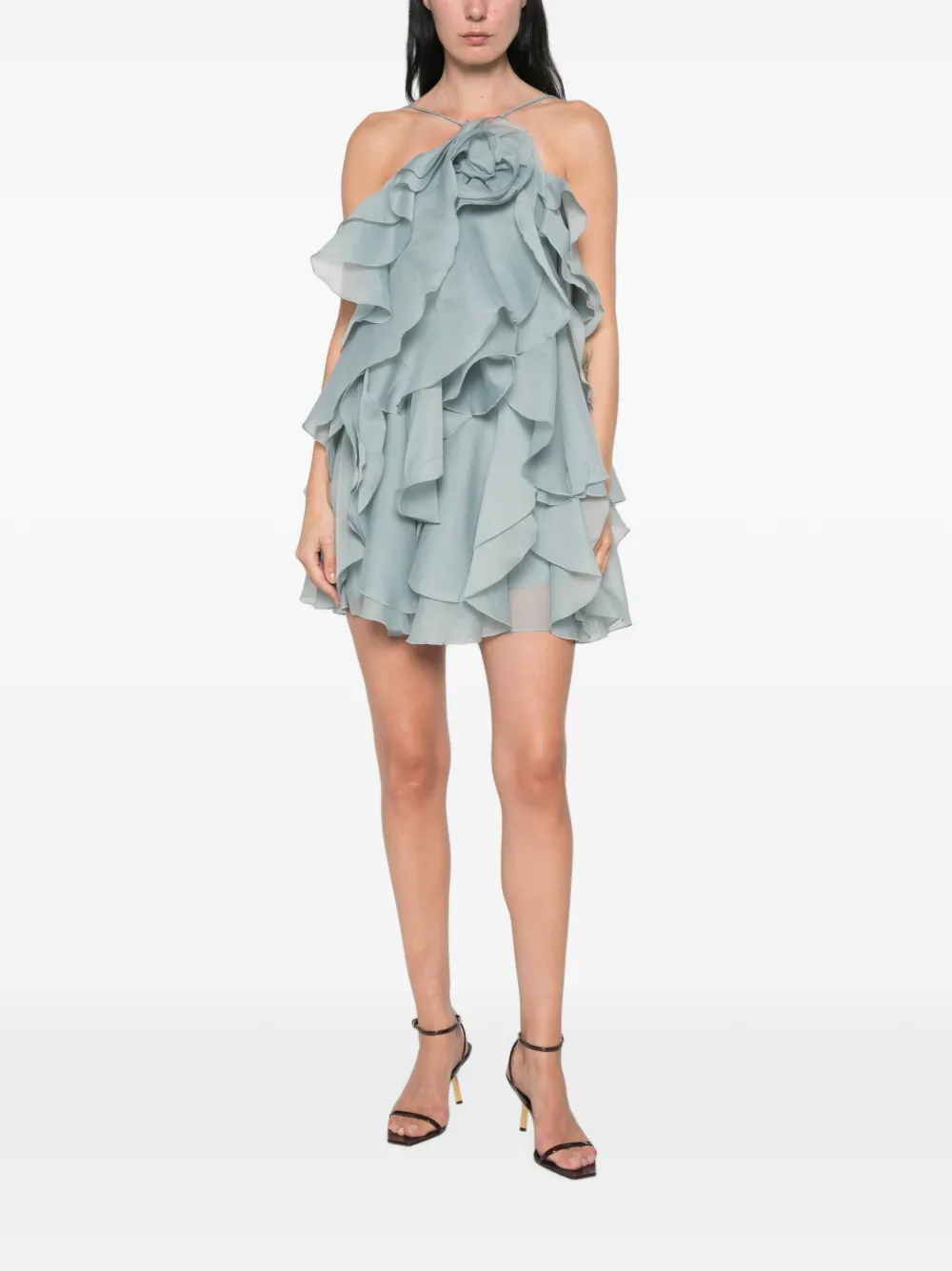 Aje Pandorea gelaagde mini-jurk Blauw