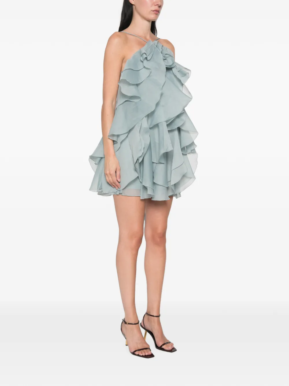 Aje Pandorea gelaagde mini-jurk Blauw