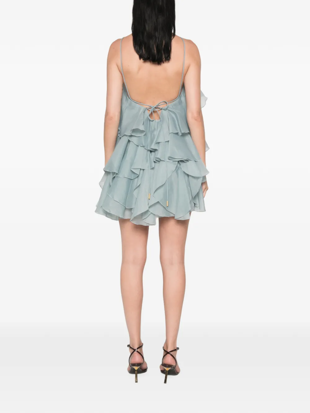 Aje Pandorea gelaagde mini-jurk Blauw