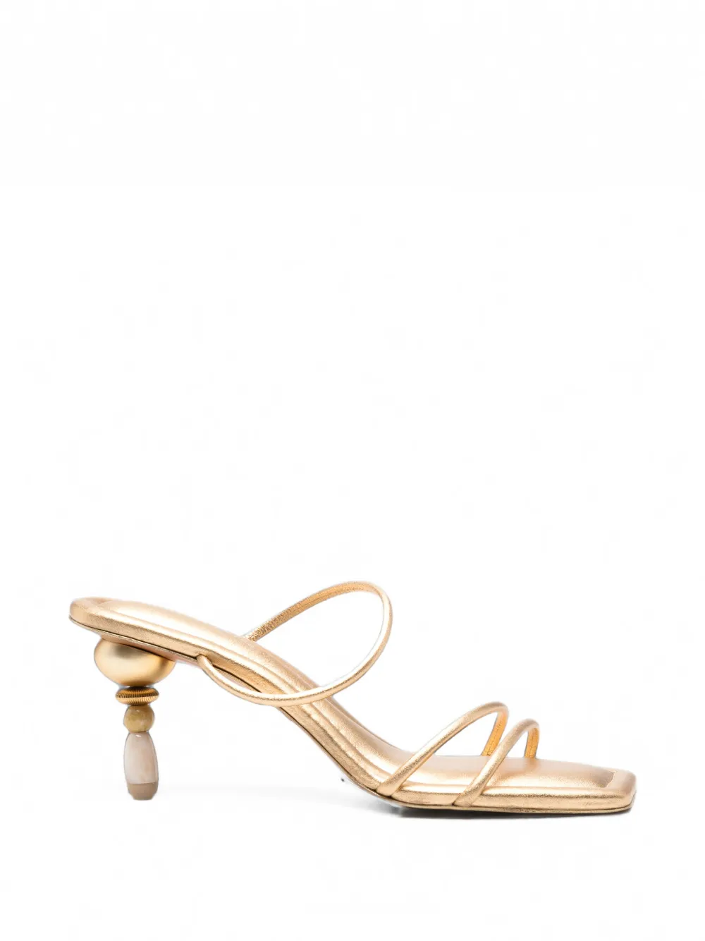 Cult Gaia Reign beaded sandals - Oro