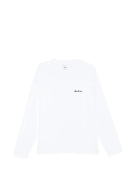 Won Hundred logo-embroidered long-sleeve T-shirt