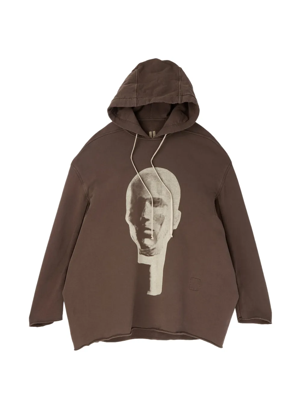 Rick Owens DRKSHDW Peter graphic-print hoodie - Braun