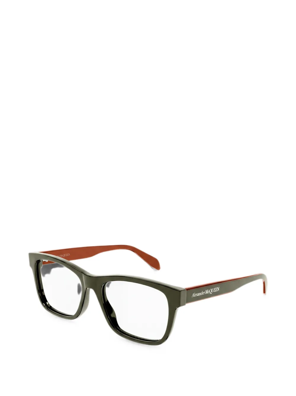 Alexander McQueen Eyewear Bril met vierkant montuur Groen