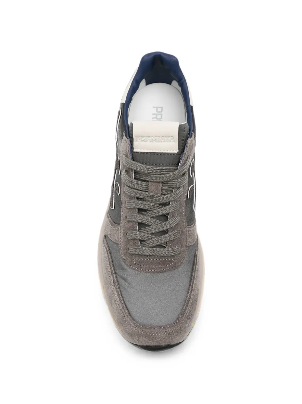 Premiata Mick logo-patch sneakers Grijs