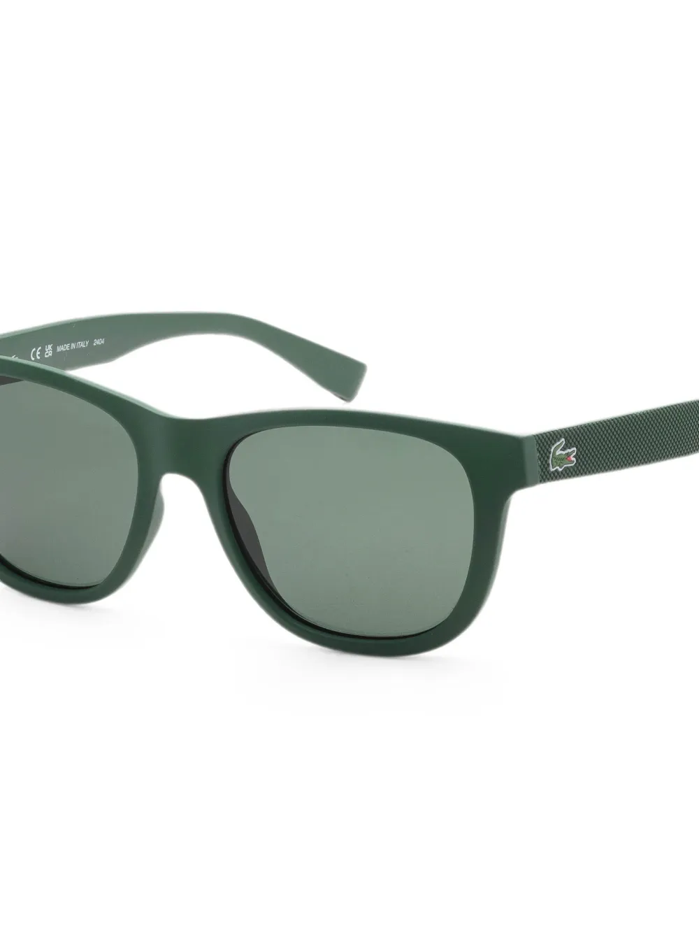 Lacoste Zonnebril met logoplakkaat Groen