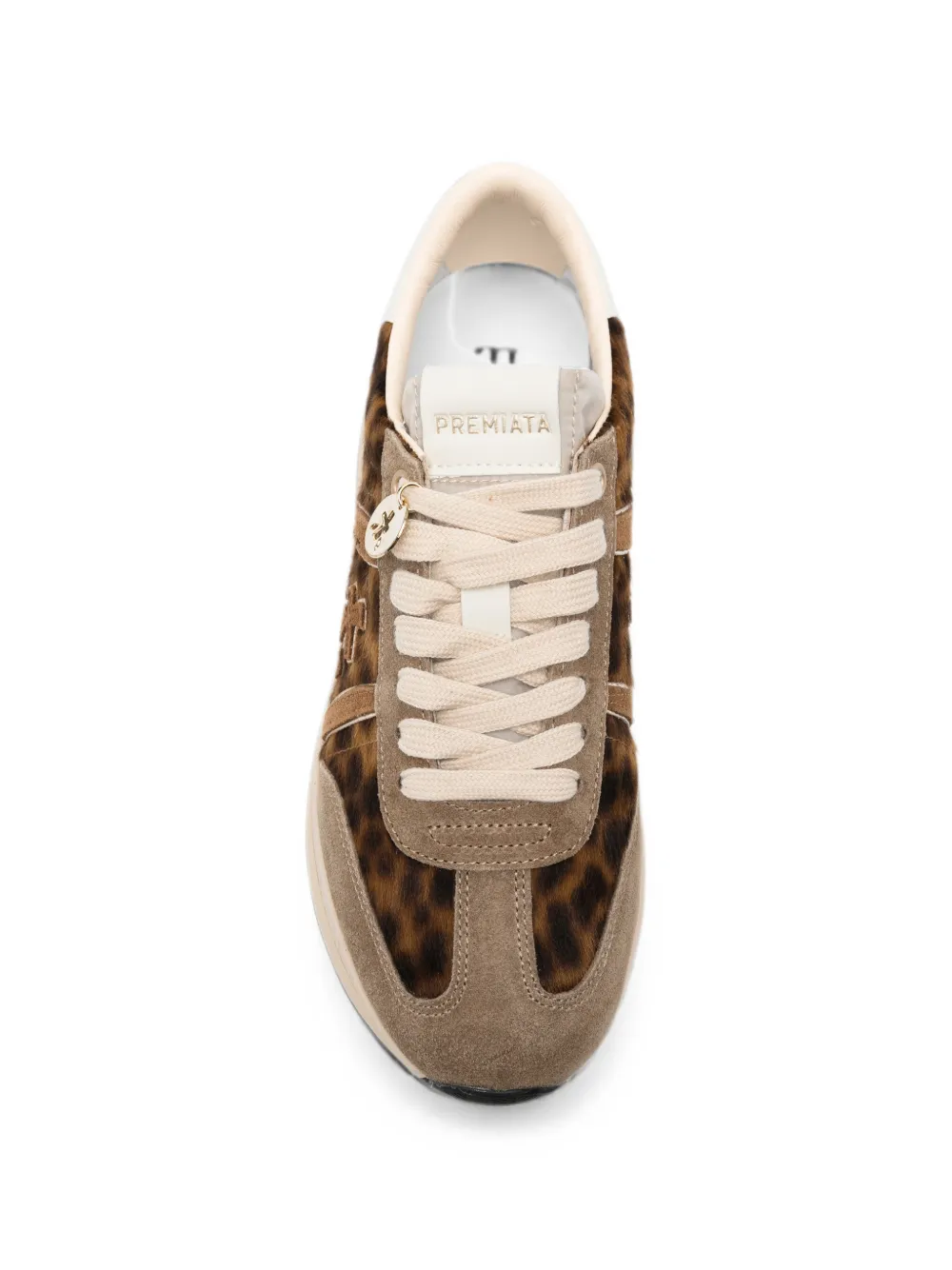 Premiata Beth leopard-print sneakers Bruin