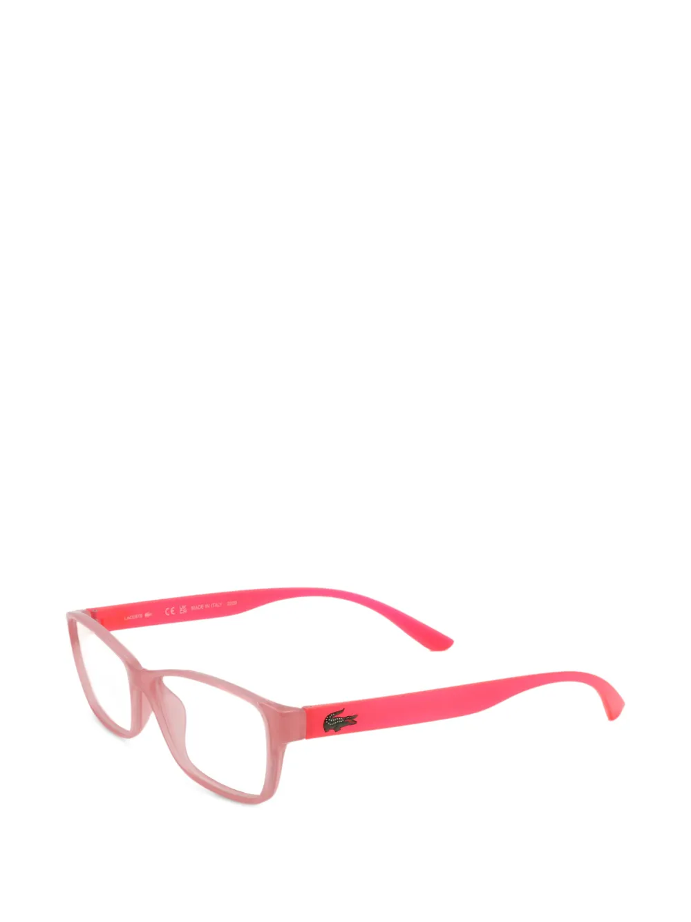 Lacoste Occhiali squadrati con placca logo - Rosa