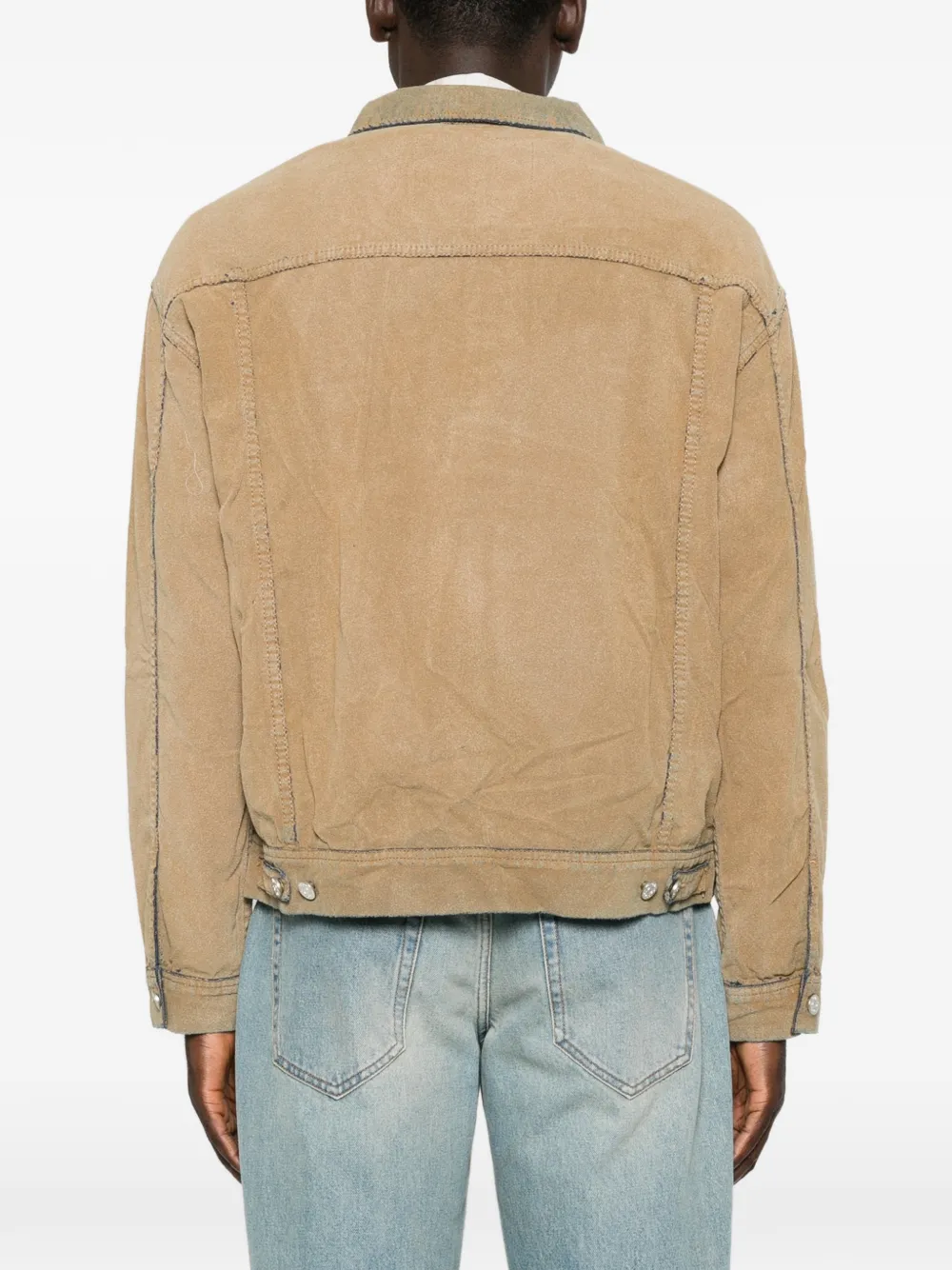 Won Hundred Shawn jack met knopen Beige