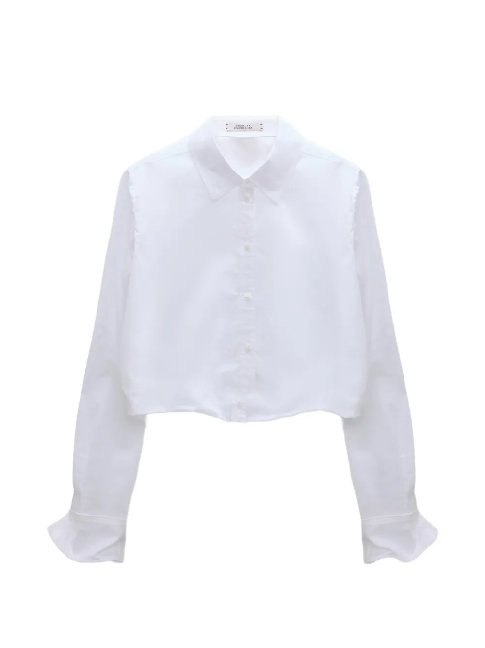 Dorothee Schumacher Pure Power cropped shirt - Weiß