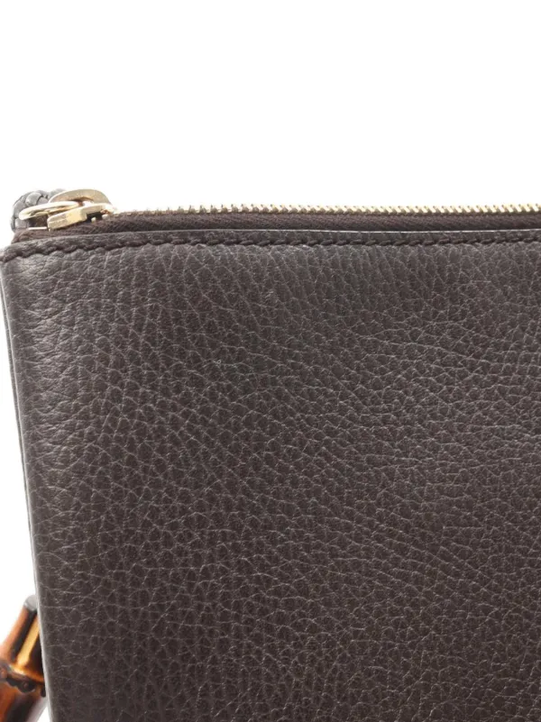 Gucci Pre-Owned 2010s バンブータッセル クラッチバッグ | ブラウン