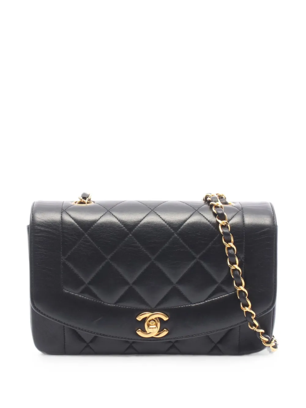 CHANEL Pre-Owned 1996-1997 Diana Matelassé shoulder bag - Nero