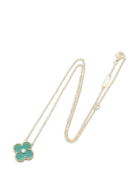 Van Cleef & Arpels Pre-Owned collier Vintage Alhambra serti de malachite (années 2010)