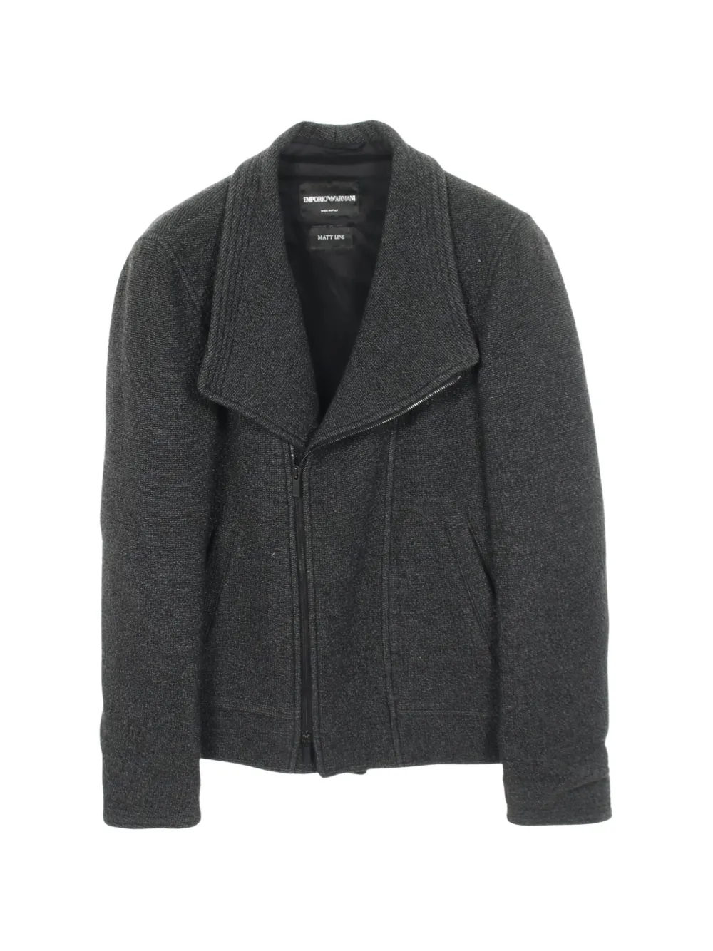 Emporio Armani Pre-Owned Matt Line zip-up jacket - Grau