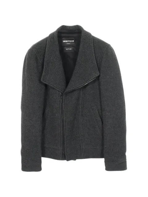 Emporio Armani Pre-Owned Matt Line zip-up jacket