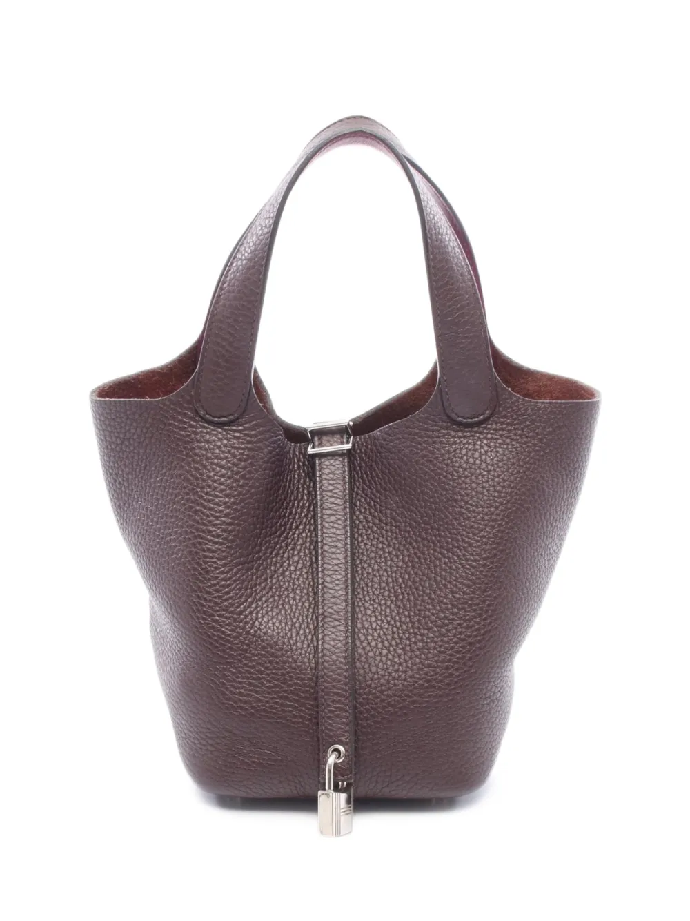Hermès Pre-Owned 2022 PM Picotin Lock Éclat leather handbag - Marrone
