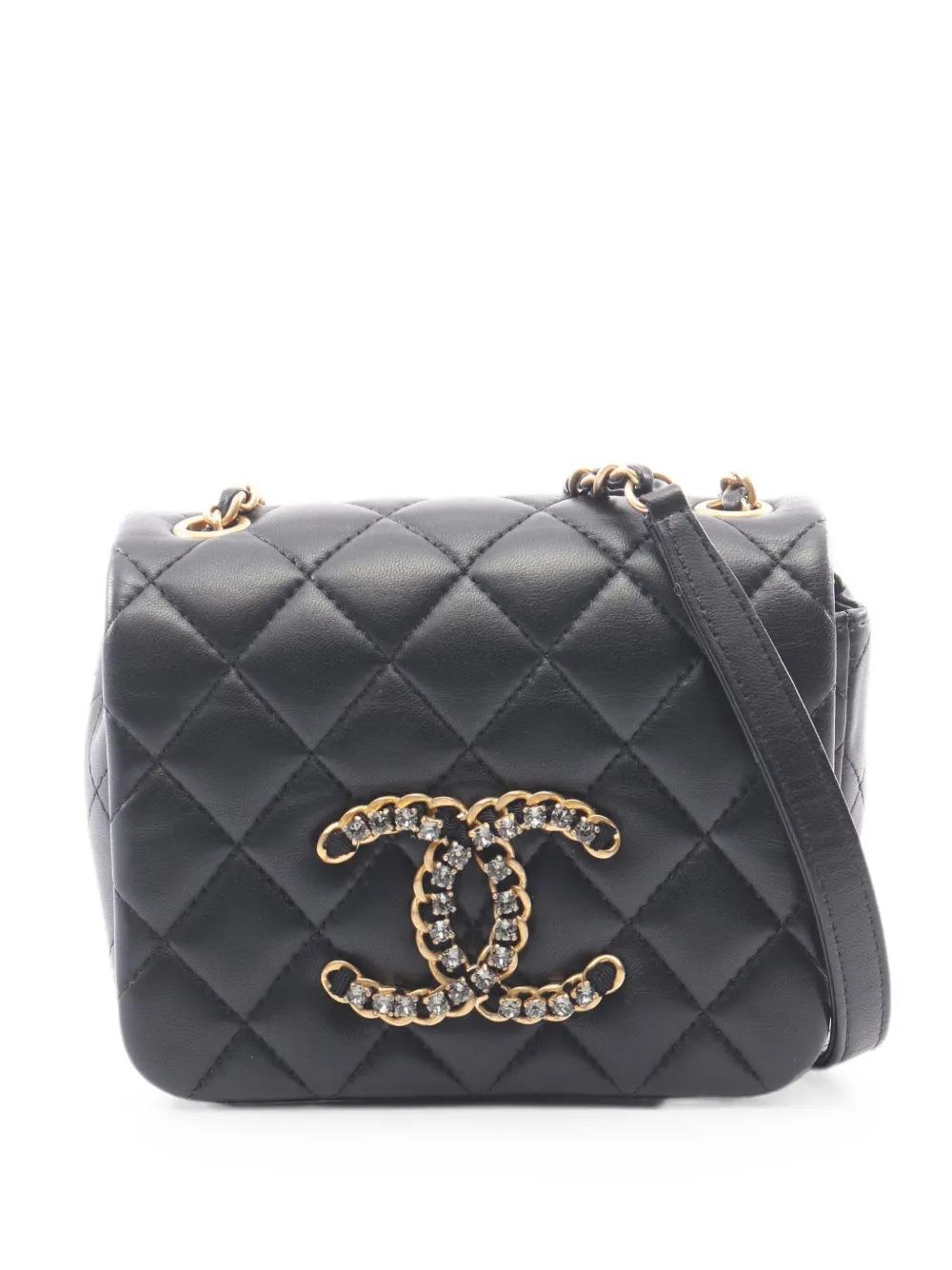 CHANEL Pre-Owned 2021 quilted chain-strap mini bag - Nero