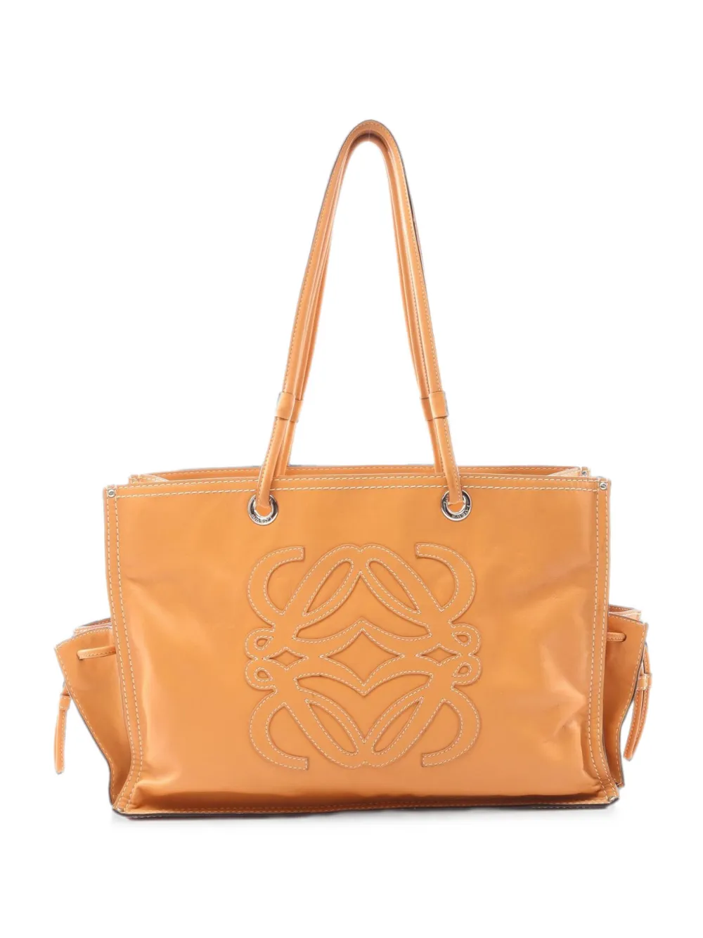 Loewe Pre-Owned 2000s Anagram leather tote bag - Neutrals