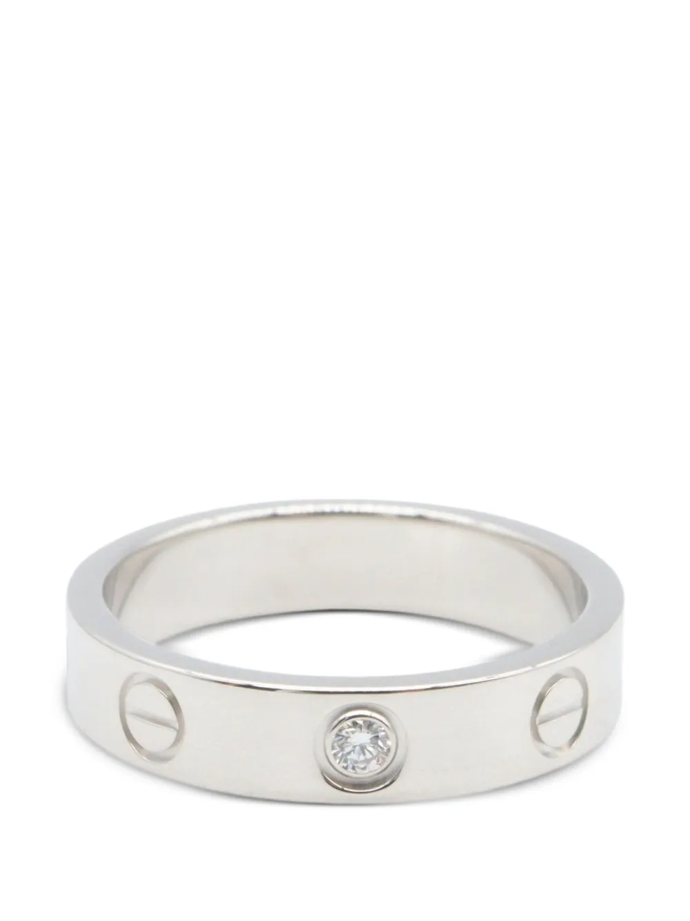 Cartier 2010s mini Love diamond ring - Argento